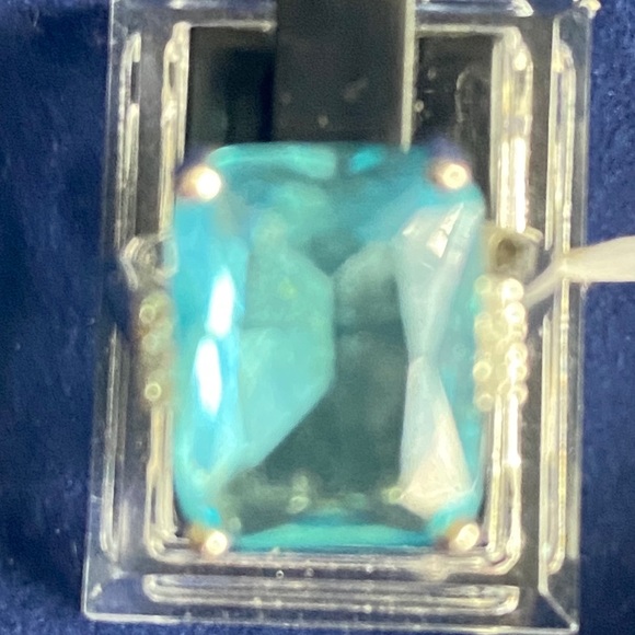 Swiss Blue Topax Rings Bundle .925 -For Terrye - Picture 2 of 13